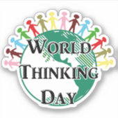 Sticker Journée mondiale de la pensée (Devant)