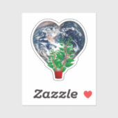 Sticker Journée mondiale de l'environnement (Feuille)