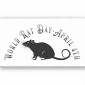 Sticker Journée mondiale du rat (Recto)