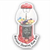 Sticker Journée nationale de la gomme à bulle (Devant)