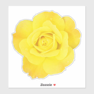 Sticker Journee Nationale de l'Amitié Rose Jaune Fleurs Fl