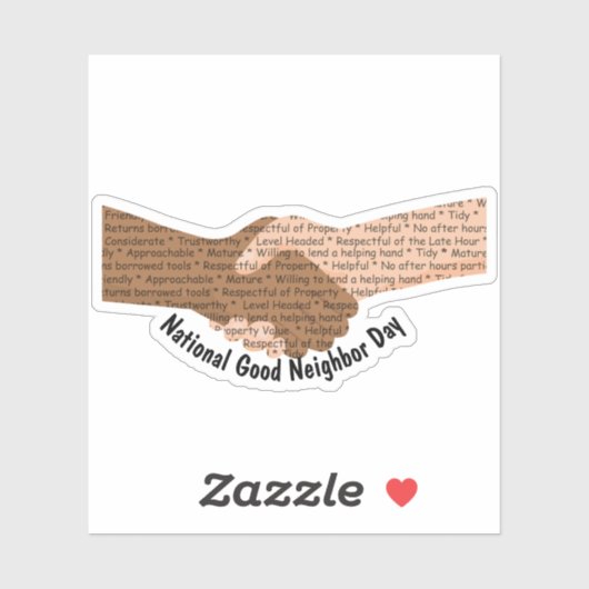 Sticker Journée nationale du bon voisin (Feuille)