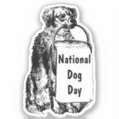 Sticker Journée nationale du chien (Recto)
