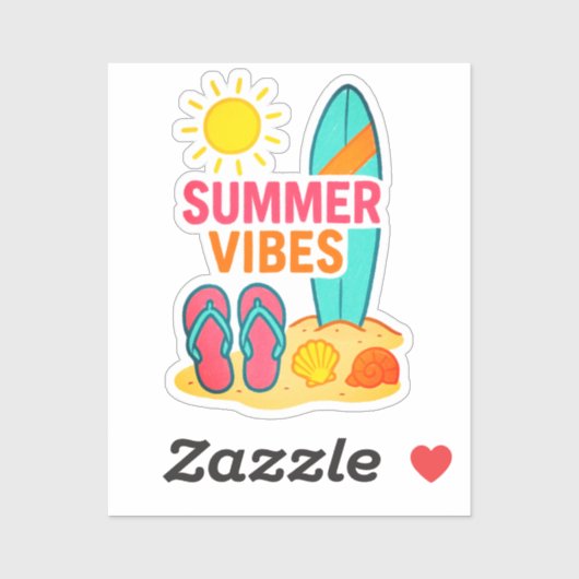 Sticker Jours avant la plage (Feuille)