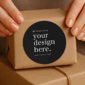 Sticker Jouw ontwerp upload 1,5" Rond