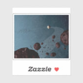 Sticker Jovian Trojans Astéroïdes. (Feuille)