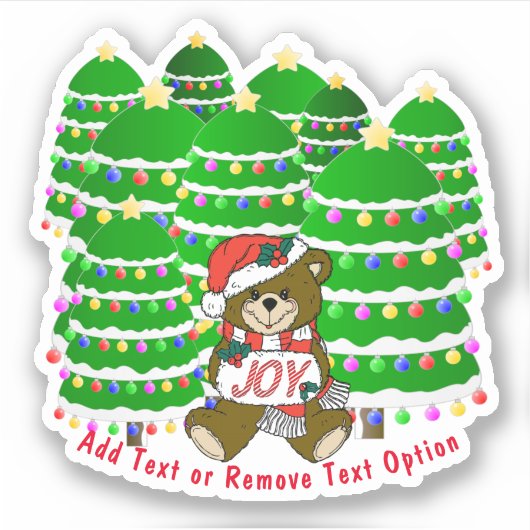 Sticker Joy Bear Noël (Devant)