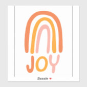 Sticker JOY Rainbow Pink Handlett (Feuille)