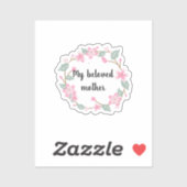 Sticker Joyeuse fête des Mères – Conception de salutation (Feuille)