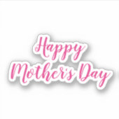 Sticker Joyeuse fête des mères Message personnalisé Texte  (Devant)