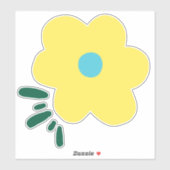 Sticker Joyeuse Fleur (Feuille)