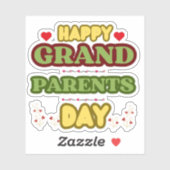 STICKER JOYEUSE JOURNÉE DES GRANDS PARENTS (Feuille)