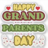 STICKER JOYEUSE JOURNÉE DES GRANDS PARENTS (Devant)