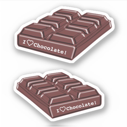 Sticker Joyeuse Journée du chocolat ! (Devant)