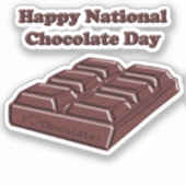 Sticker Joyeuse Journée du chocolat ! (Recto)