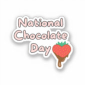 Sticker Joyeuse journée nationale du chocolat (Recto)