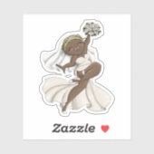 Sticker Joyeuse mariée 02 (Feuille)