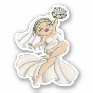 Sticker Joyeuse mariée 02