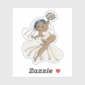 Sticker Joyeuse mariée 07 (Feuille)