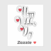 Sticker Joyeuse Saint-Valentin (Feuille)