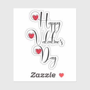 Sticker Joyeuse Saint-Valentin