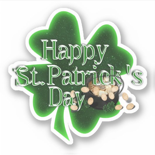 Sticker Joyeuse St-Patrick! (Devant)