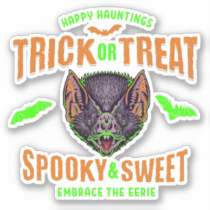 Sticker Joyeuses apparitions   Chauves-souris Halloween de