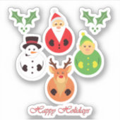 Sticker Joyeuses fêtes ! (Devant)