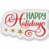 Sticker Joyeuses fêtes (Devant)