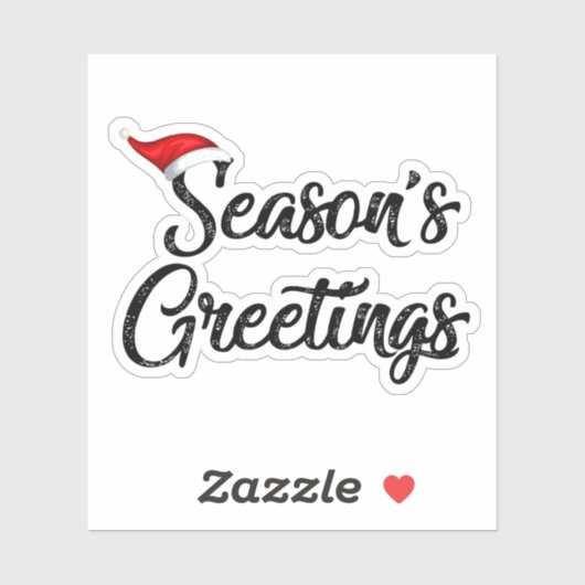 sticker Joyeuses Fêtes de Noël (Feuille)