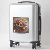 Sticker "Joyeuses fleurs de Noël" (Sur valise)