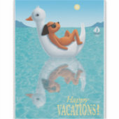 Sticker Joyeuses Vacances ! (Devant)