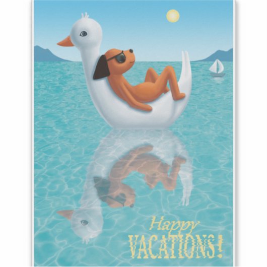 Sticker Joyeuses Vacances ! (Devant)