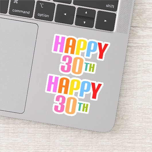 Sticker Joyeux 30ème (Détail)