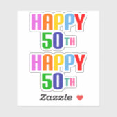 Sticker Joyeux 50ème (Feuille)