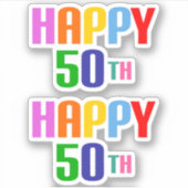 Sticker Joyeux 50ème (Devant)