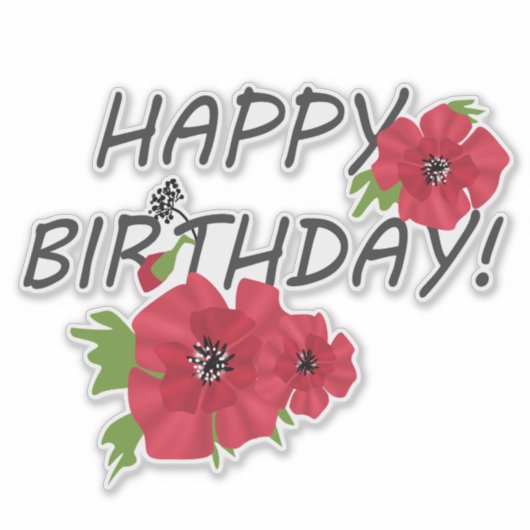 Sticker Joyeux anniversaire ! (Devant)