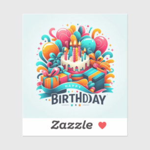 Sticker Joyeux anniversaire