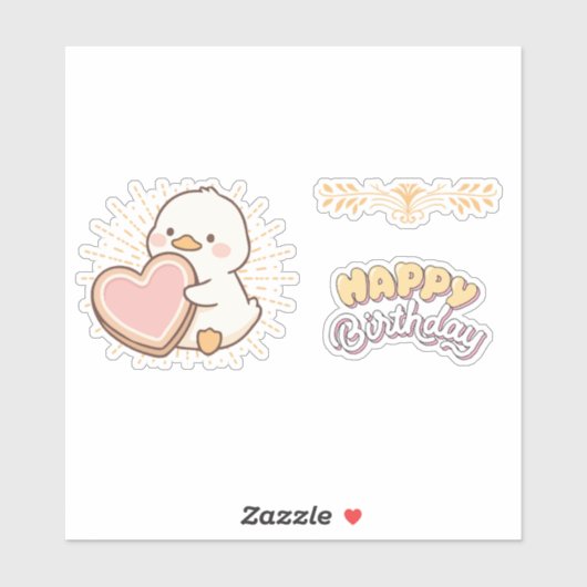 STICKER JOYEUX ANNIVERSAIRE (Feuille)