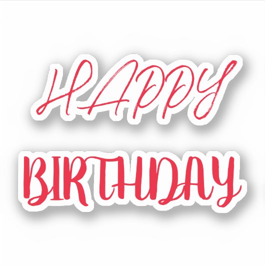 Sticker Joyeux anniversaire (Devant)