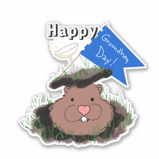 Sticker Joyeux anniversaire (Devant)