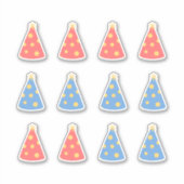 Sticker Joyeux Anniversaire Casquette Célébration Journal  (Devant)