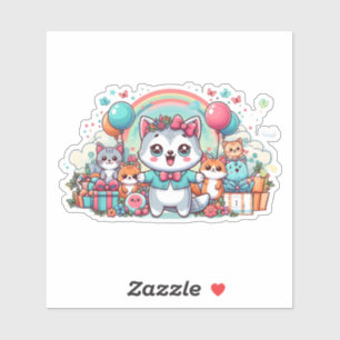 Sticker Joyeux Anniversaire, Cutie Pie