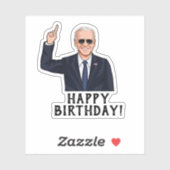 STICKER JOYEUX ANNIVERSAIRE DE JOE BIDEN (Feuille)