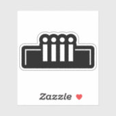 Sticker Joyeux anniversaire [ Gâteau ] Emoticon japonais (Feuille)