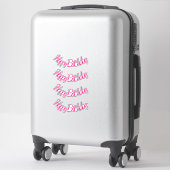 Sticker Joyeux anniversaire Hot Pink mignon Fille Party 20 (Sur valise)