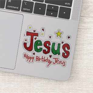 Sticker Joyeux anniversaire Jésus