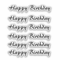 Joyeux Anniversaire Simple Minimaliste Typographie