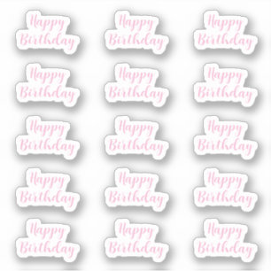 Sticker Joyeux Anniversaire Texte Personnalisé Âge Lumière