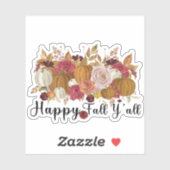 Sticker Joyeux automne Y'all (Feuille)